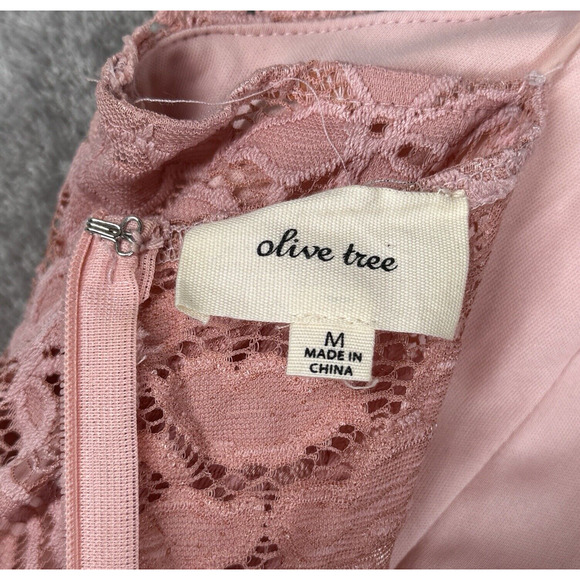 Olive Tree Dress Juniors Medium Pink Lace Tulle Mermaid Dress Fairy Balletcore - Picture 7 of 9